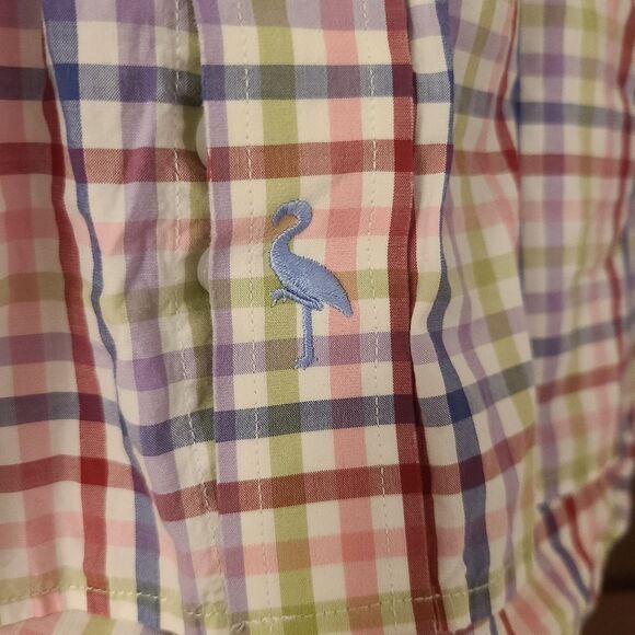 Tailorbyrd Mens Button Down Checked Dress Shirt - Picture 6 of 8